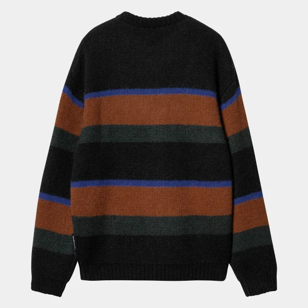 Outlet Carhartt WIP Merton Sweater Sundling Stripe, Deep H Brown