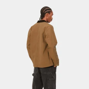 Shop Carhartt WIP Michigan Coat (Summer) Hamilton Brown / Tobacco