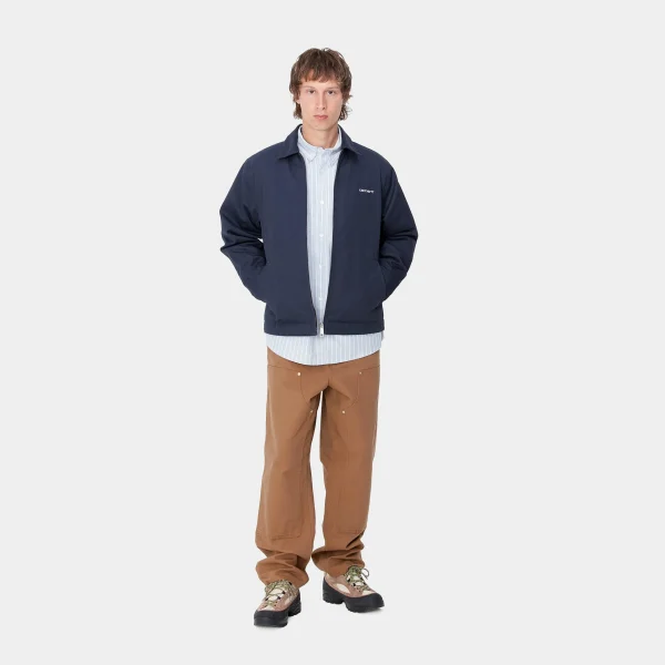 Sale Carhartt WIP Module Script Jacket Air Force Blue / White