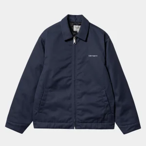 Sale Carhartt WIP Module Script Jacket Air Force Blue / White