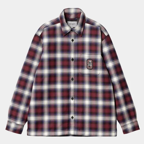 Best Carhartt WIP Monahan Shirt Jac Monahan Check, Malbec