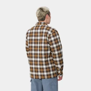 New Carhartt WIP Monahan Shirt Jac Monahan Check, Hamilton Brown