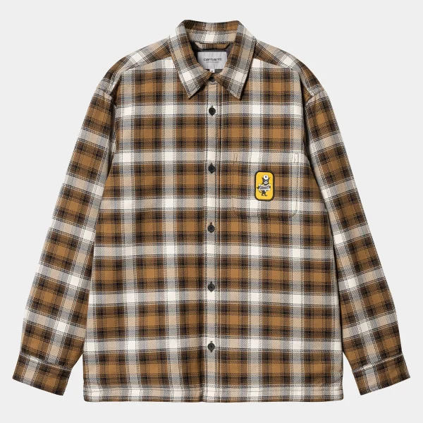 New Carhartt WIP Monahan Shirt Jac Monahan Check, Hamilton Brown