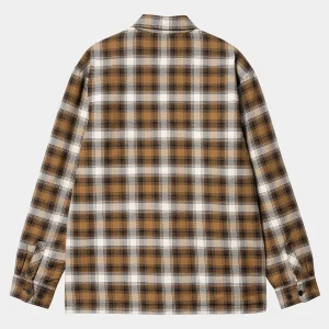 New Carhartt WIP Monahan Shirt Jac Monahan Check, Hamilton Brown