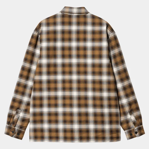 New Carhartt WIP Monahan Shirt Jac Monahan Check, Hamilton Brown