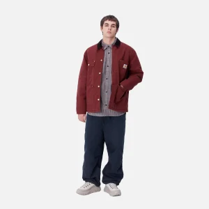 New Carhartt WIP OG Chore Coat Malbec / Black