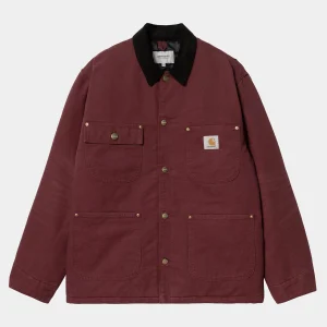 New Carhartt WIP OG Chore Coat Malbec / Black