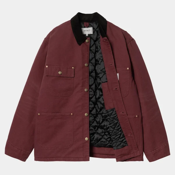 New Carhartt WIP OG Chore Coat Malbec / Black