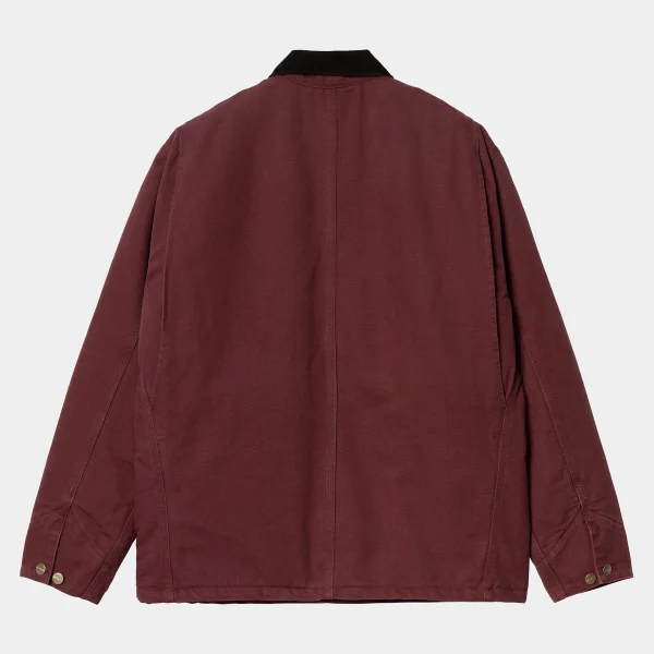 New Carhartt WIP OG Chore Coat Malbec / Black