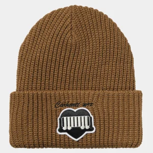 Shop Carhartt WIP OG Heart Train Beanie Hamilton Brown