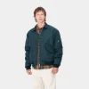 Cheap Carhartt WIP Olten Bomber Duck Blue / Turmeric