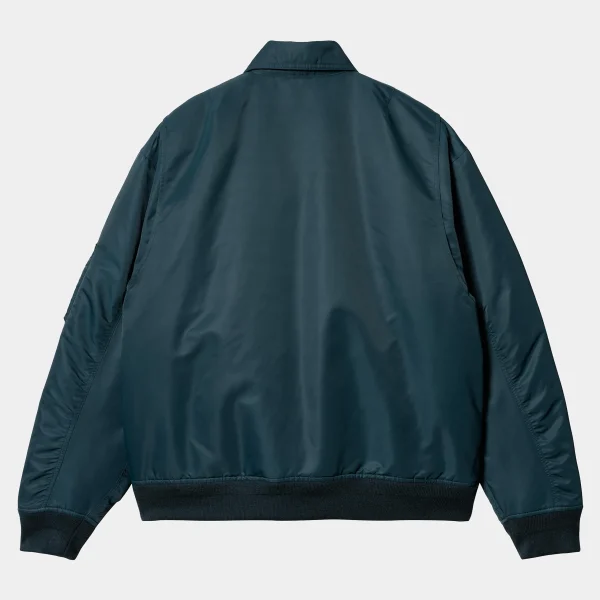 Cheap Carhartt WIP Olten Bomber Duck Blue / Turmeric