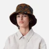 Sale Carhartt WIP Orla Bucket Hat Camo Leo Jacquard, Tamarind / Black