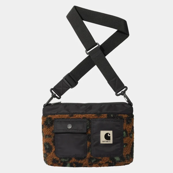 Hot Carhartt WIP Orla Strap Bag Camo Leo Jacquard, Tamarind / Black