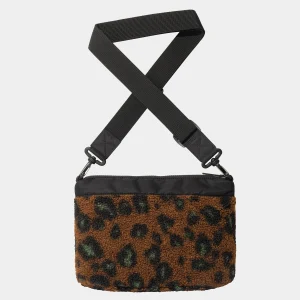 Hot Carhartt WIP Orla Strap Bag Camo Leo Jacquard, Tamarind / Black