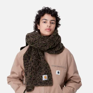 Best Carhartt WIP Palmer Scarf Camo Leo Jacquard, Tamarind