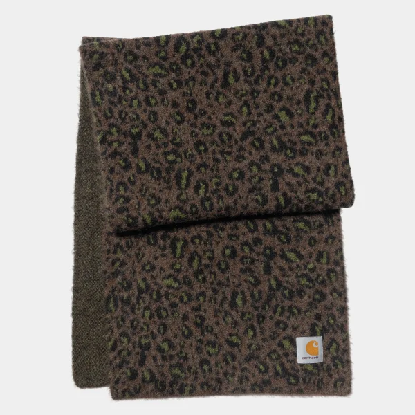 Best Carhartt WIP Palmer Scarf Camo Leo Jacquard, Tamarind