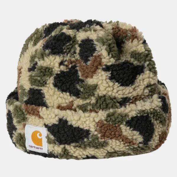 New Carhartt WIP Prentis Beanie Camo Duck Jacquard, Green