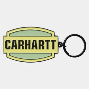 Fashion Carhartt WIP Press Script Keychain Arctic Lime