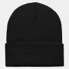 Clearance Carhartt WIP Script Beanie Black / Black