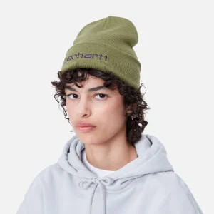 Discount Carhartt WIP Script Beanie Capulet / Aura