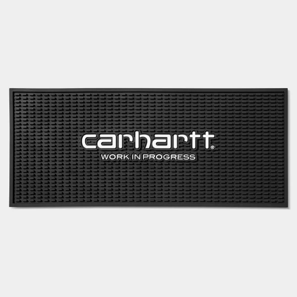 Fashion Carhartt WIP Script Draining Mat Black / White