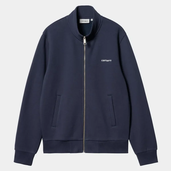 Online Carhartt WIP Script Embroidery Jacket Air Force Blue / White