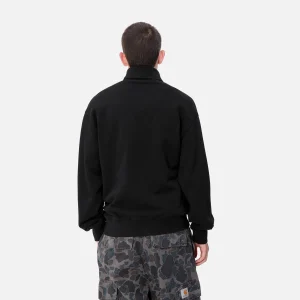 Outlet Carhartt WIP Script Mockneck Sweat Black