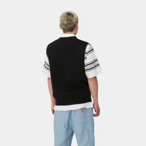 Online Carhartt WIP Script Vest Sweater Black / White