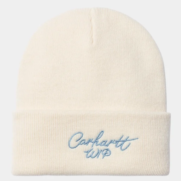 Shop Carhartt WIP Signature Beanie Natural / Dusty Ice