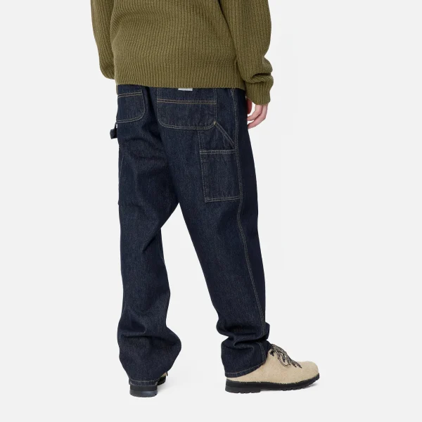 Shop Carhartt WIP Single Knee Pant Blue