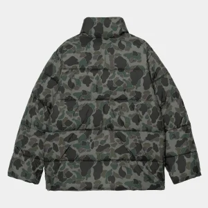 Clearance Carhartt WIP Springfield Jacket Camo Duck, Grey / Hamilton Brown