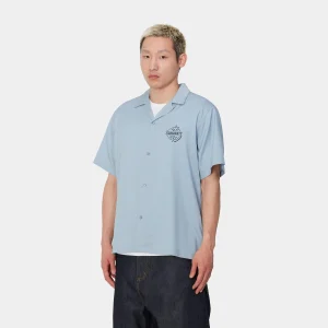 Cheap Carhartt WIP S/S Ablaze Shirt Misty Sky / Black