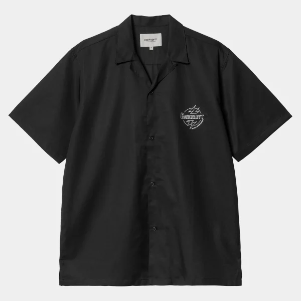 Cheap Carhartt WIP S/S Ablaze Shirt Black / Wax