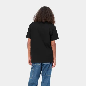 Sale Carhartt WIP S/S American Script T-Shirt Black