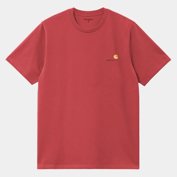 Sale Carhartt WIP S/S American Script T-Shirt Tuscany