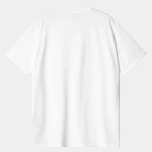 Sale Carhartt WIP S/S Amour Pocket T-Shirt White / Black