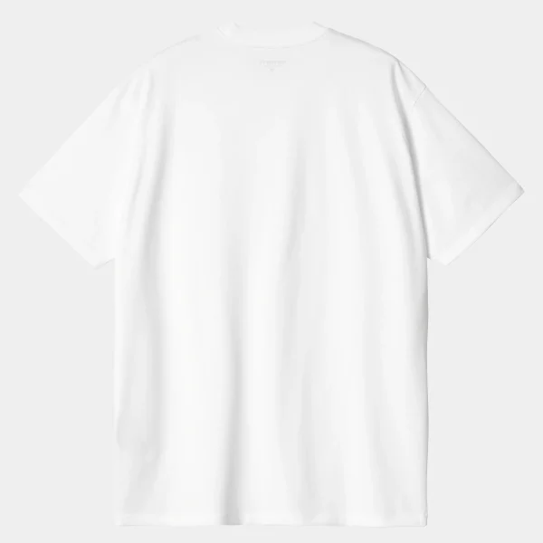 Sale Carhartt WIP S/S Amour Pocket T-Shirt White / Black