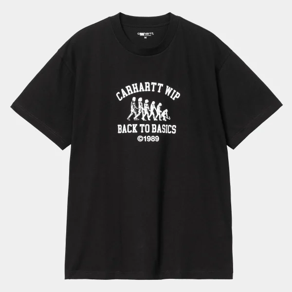 Sale Carhartt WIP S/S Basics T-Shirt Black / White