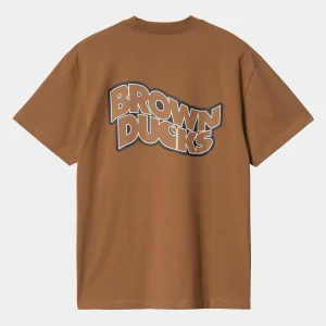 Sale Carhartt WIP S/S Brown Ducks T-Shirt Hamilton Brown