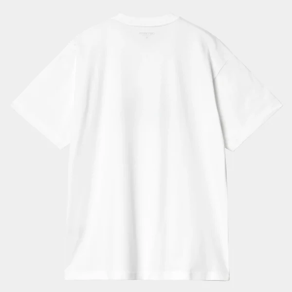 New Carhartt WIP S/S Brush WIP T-Shirt White