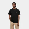 Sale Carhartt WIP S/S Chase T-Shirt Black / Gold