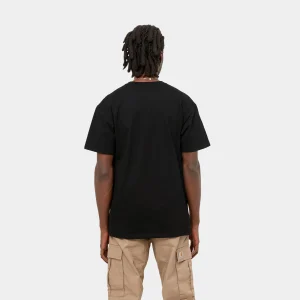 Sale Carhartt WIP S/S Chase T-Shirt Black / Gold