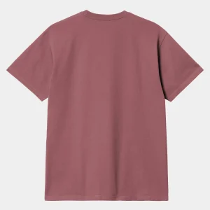 Online Carhartt WIP S/S Chase T-Shirt Dusty Fuchsia / Gold