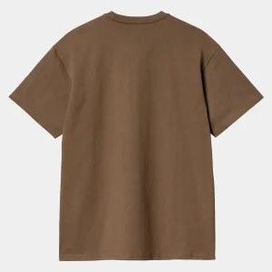 Best Sale Carhartt WIP S/S Chase T-Shirt Chocolate / Gold