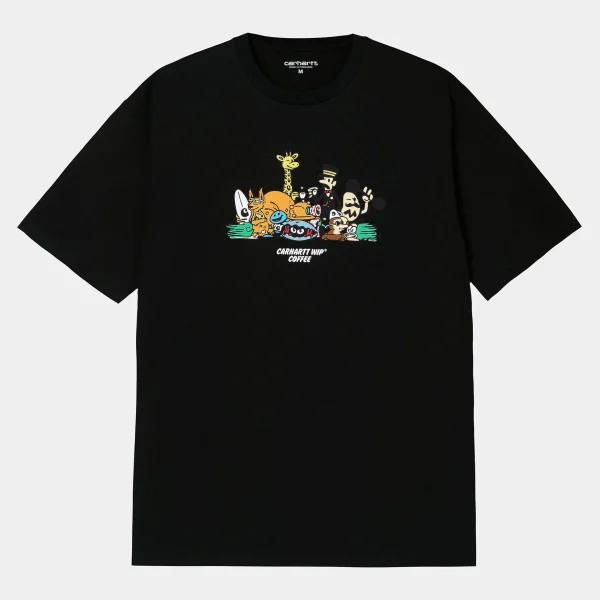 New Carhartt WIP S/S Coffee T-Shirt F24 Black