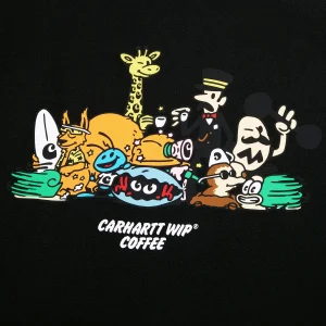 New Carhartt WIP S/S Coffee T-Shirt F24 Black