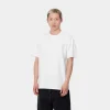 Fashion Carhartt WIP S/S Duster Script T-Shirt White