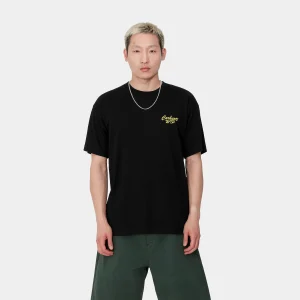 Online Carhartt WIP S/S Friendship T-Shirt Black / Yellow