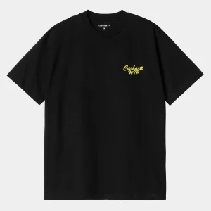 Online Carhartt WIP S/S Friendship T-Shirt Black / Yellow